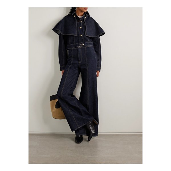 디 아나이스 컨버터블 케이프 이펙트 데님 재킷 다크 데님 46376663162915598