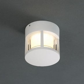 스핑원형A타입 화이트 LED 5W 방수직부등 실외 벽조명