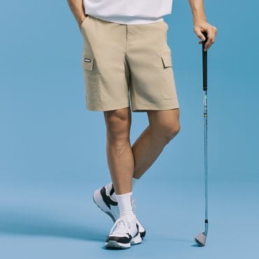 챌린저 남성 히든 밴딩 아웃포켓 카고 하프 팬츠