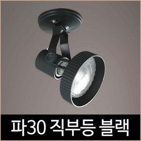 파30 직부 블랙 흑색 파삼공 PAR30 직부등 기구 LED