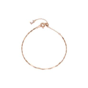 로이드 14K NEW 트윙클 사각큐빅 슬라이딩 2푼 Gold 팔찌 LWB20041G