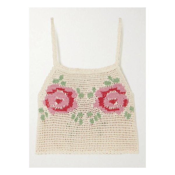 알릭스오브보헤미아 엘리다 크로셰 코튼 탑 베이지 1647597358169487