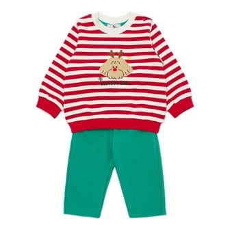 블루독베이비 [여주점] [오프라벨 여주점] 블루독베이비 (RD) 포인핸드 X-MAS 상하세트A (44C13-610-10)