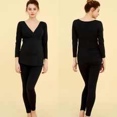 쁘띠마리에 뉴샤론 임부내의 상하SET 면스판_P301939030