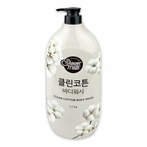 샤워메이트 내추럴 클린코튼 바디워시 1.2kg O (WA688D0)