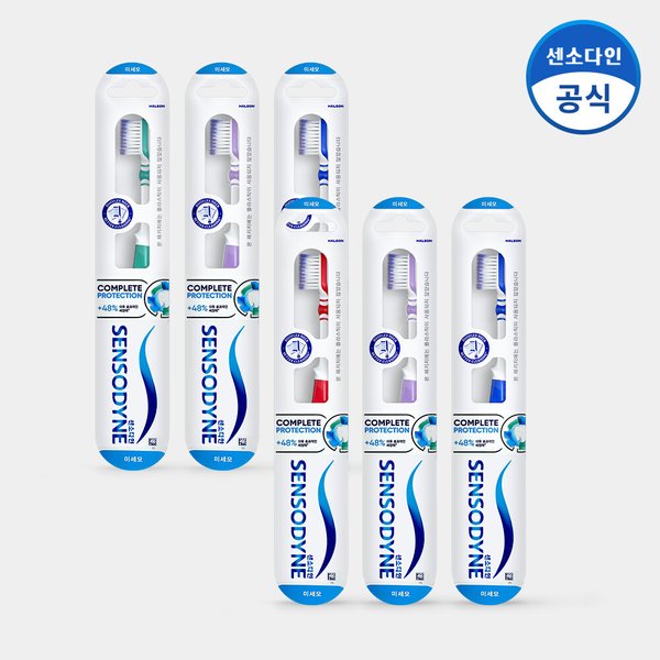 컴플리트 프로텍션 미세모 칫솔 1입 x6개