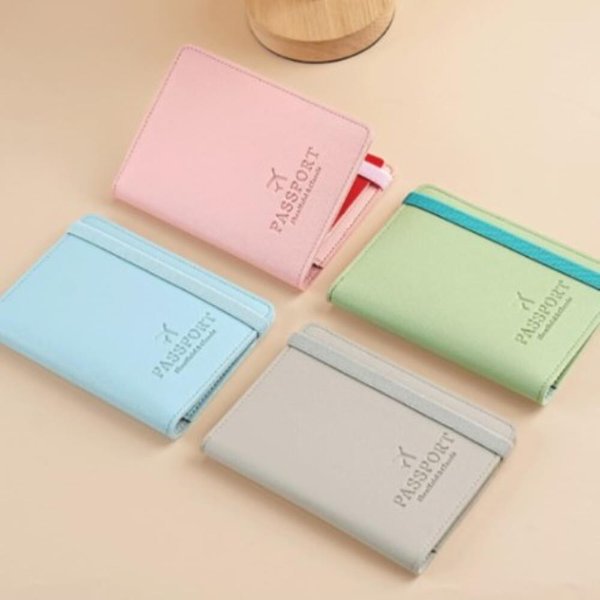 [옷자락] 여성 해외여행 탄탄가죽 포인트 여권 케이스