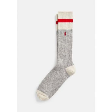 이스퀘어 5187897 Ralph Lauren WOOL-BLEND RAGG BOOT SOCKS - Socks grey heather