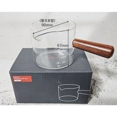 모던 우드핸들 내열유리잔 200ml 1P