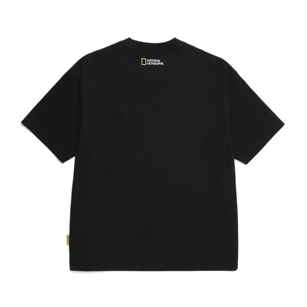 [여주점] N252UTS030 동물 와펜 세미오버핏 반팔 티셔츠 CARBON BLACK