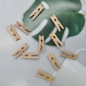 메모 원목 나무 미니집게 포토 우드집게 원목집게 우드 메모걸이 소품 다용도 사진걸이 문구 사진 걸이