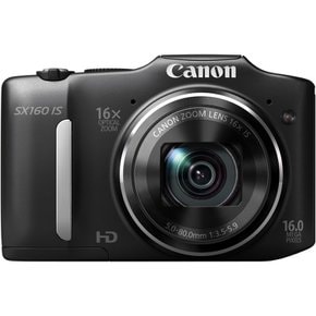 Canon 디지털 카메라 PowerShot SX160IS 약 1600만 화소 광학 16배 줌 단 3형 블랙 PSSX160IS