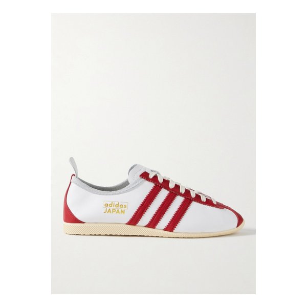 재팬 스웨이드 트리밍 가죽 스니커즈 화이트 1647597353661060