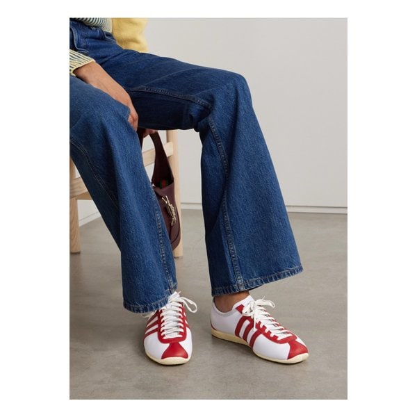 재팬 스웨이드 트리밍 가죽 스니커즈 화이트 1647597353661060