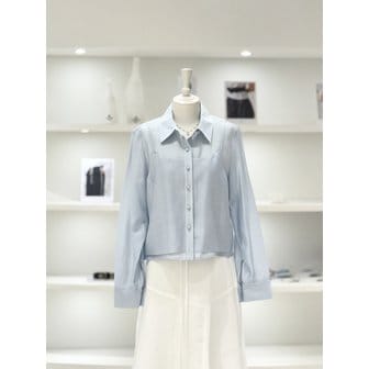 듀엘 [여주점] 여성 뷔스티에 카라 블라우스 (L261PSC001)