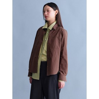 구호 플러스 Essential Big Pocket Shirts  Brown (KE4860M02D)