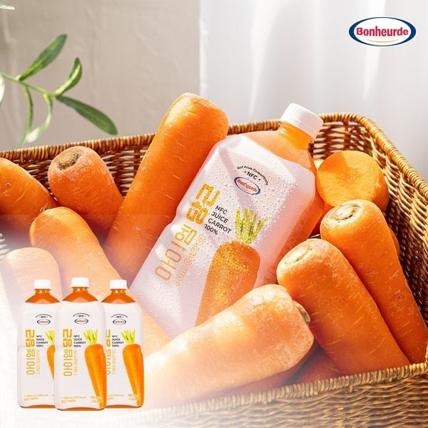 [100% NFC 착즙] 보넬드 아이엠 당근 주스 즙 1L 3개