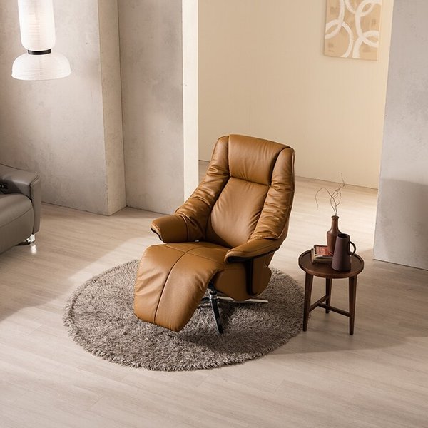 1인 전동 2모터 천연통가죽 리클라이너 소파 KC4109