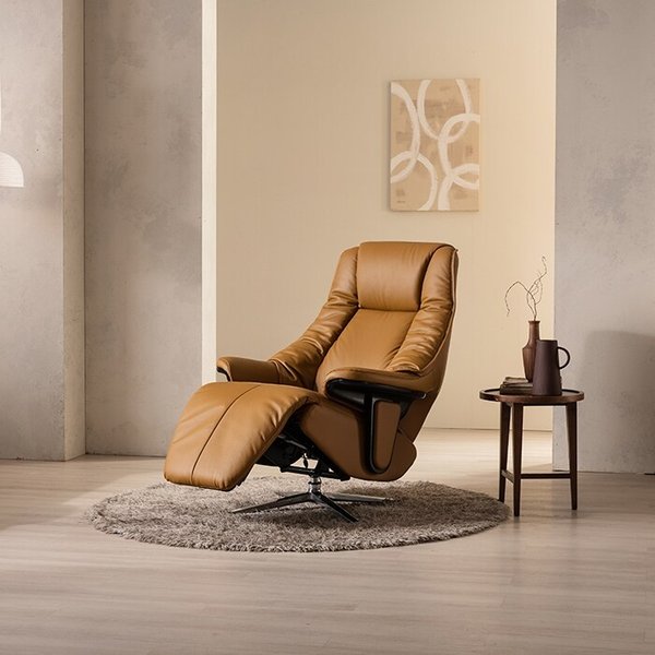1인 전동 2모터 천연통가죽 리클라이너 소파 KC4109