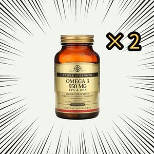 라이프익스텐션 솔가 오메가3 트리플 스트랭스 950mg 50정 2통