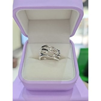 골든듀 [여주점] 디바인블룸리듬(L)2 WG 18K 반지 211500039
