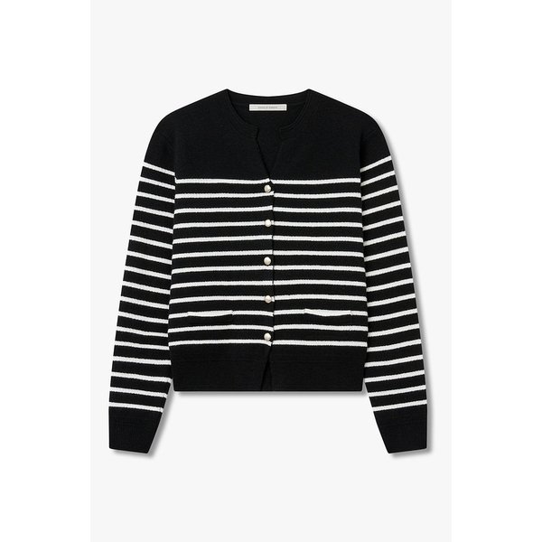 캐시미어 울 블렌드 스트라이프 가디건 7155450017199