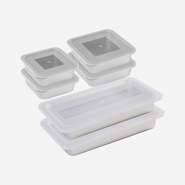 뽀큐트 밧드 스텐 반찬통 밀폐용기 스텐밧드 소+소+특대+특대+롱+롱 세트