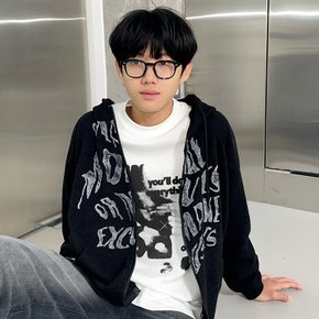 루즈핏 투웨이 골지 후드 집업 LBJM24WZ5_7358