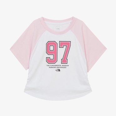 노스페이스 [노스페이스키즈 공식] NT7UR10S 걸즈 앤 그루브 반팔 라운드 티_WHITE