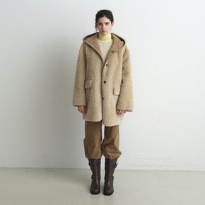 Reversible Hooded Shearling Mustang KM5WH8450_91