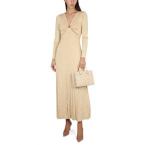 Womens Dress KNIT MAXI DRESS GOLD MS381MV61R_710GOLD