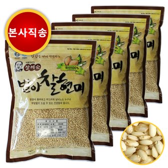  23년 햇곡 장세순 발아찰현미 1kg x 5봉