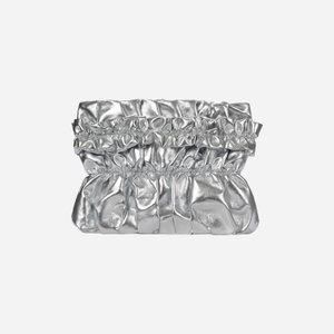 KWANI Tate Ruched Bag Silver Small