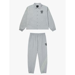 FC NYLON COACH JACKET & TRACK JOGGER SET -LIGHT GREY