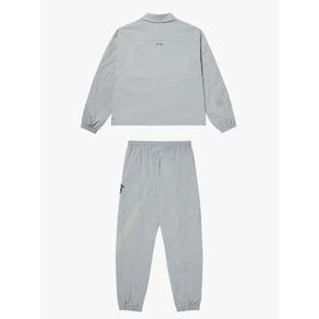 FC NYLON COACH JACKET & TRACK JOGGER SET -LIGHT GREY