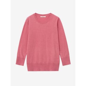 ROUND SILK HALF KNIT_PINK