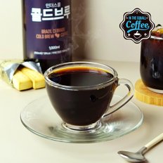 [인더스콜] 콜드브루 더치커피 원액 3병x1L 대용량 액상 커피