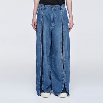 송지오 [파주점] 옴므 박스 플리츠 와이드 데님  SH2PT230BL