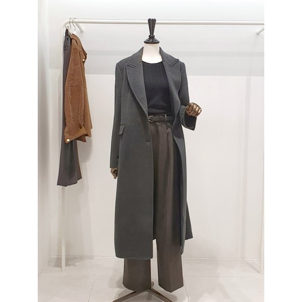 [파주점] 쥬크 주크 캐시미어블렌드 슬림핏 롱 코트(Z244MSG549)
