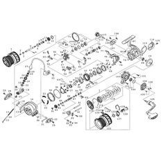 다이와(DAIWA) 18 LBD 203 1H1704 000660011H1704  정품 부품 토너먼트-ISO 경기 핸들 손잡이