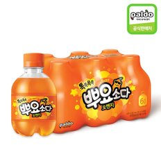 톡톡쏙쏙 뿌요소다 오렌지맛 245ml x 6개