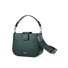 [주문제작]FLEUR Saddle Bag [플뢰르 새들백] DEEPGREEN SILVER