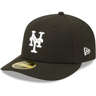 뉴에라 [해외] 937877 뉴에라 모자 MLB [뉴욕 메츠] Black  White Low Profile 59FIFTY Fitted Hat