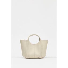ZARA 자라 우먼 미니 시티 백 탑스티칭 - 에크루 6332/510/719 341659