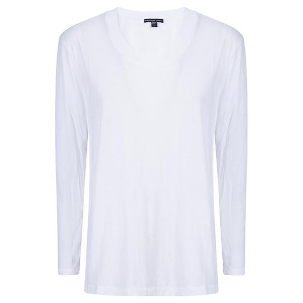 확대된 대표 제임스펄스 긴팔 티셔츠 WKJ3637 WHT WHITE
