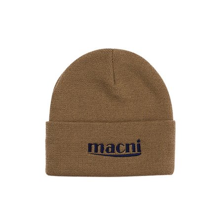 마크니 LOGO KNIT BEANIE_COCOA
