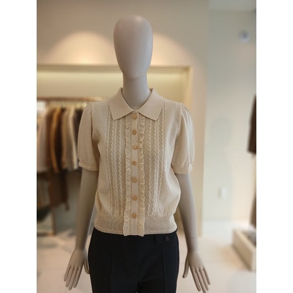 [여주점] 씨씨콜렉트 프릴카라넥니트풀오버 E262ksk129