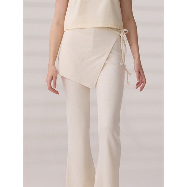 DGDP 레이어드 랩스커트 아이보리