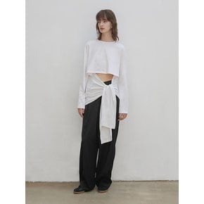 CUT-OUT TIE TOP [WHITE]