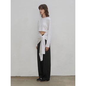 CUT-OUT TIE TOP [WHITE]